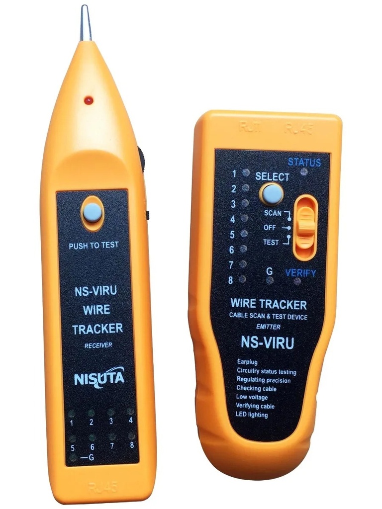 RASTREADOR DE CABLES TESTER RJ45