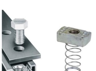 TUERCA RIEL CON RESORTE + TORNILLO CABEZA TANQUE PHILIPS 3/8